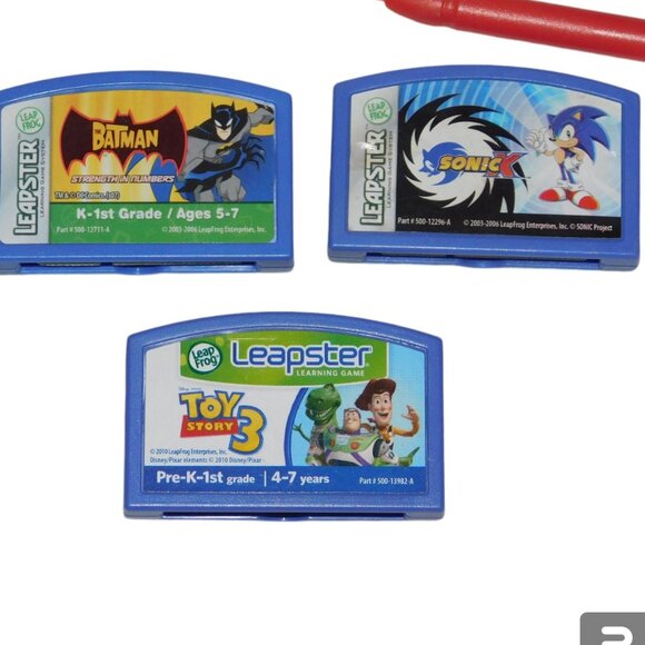 Leap Frog Leapster 2 Game Console With 3 Games Sonic, Toy Story 3 & Batman - Picture 4 of 7